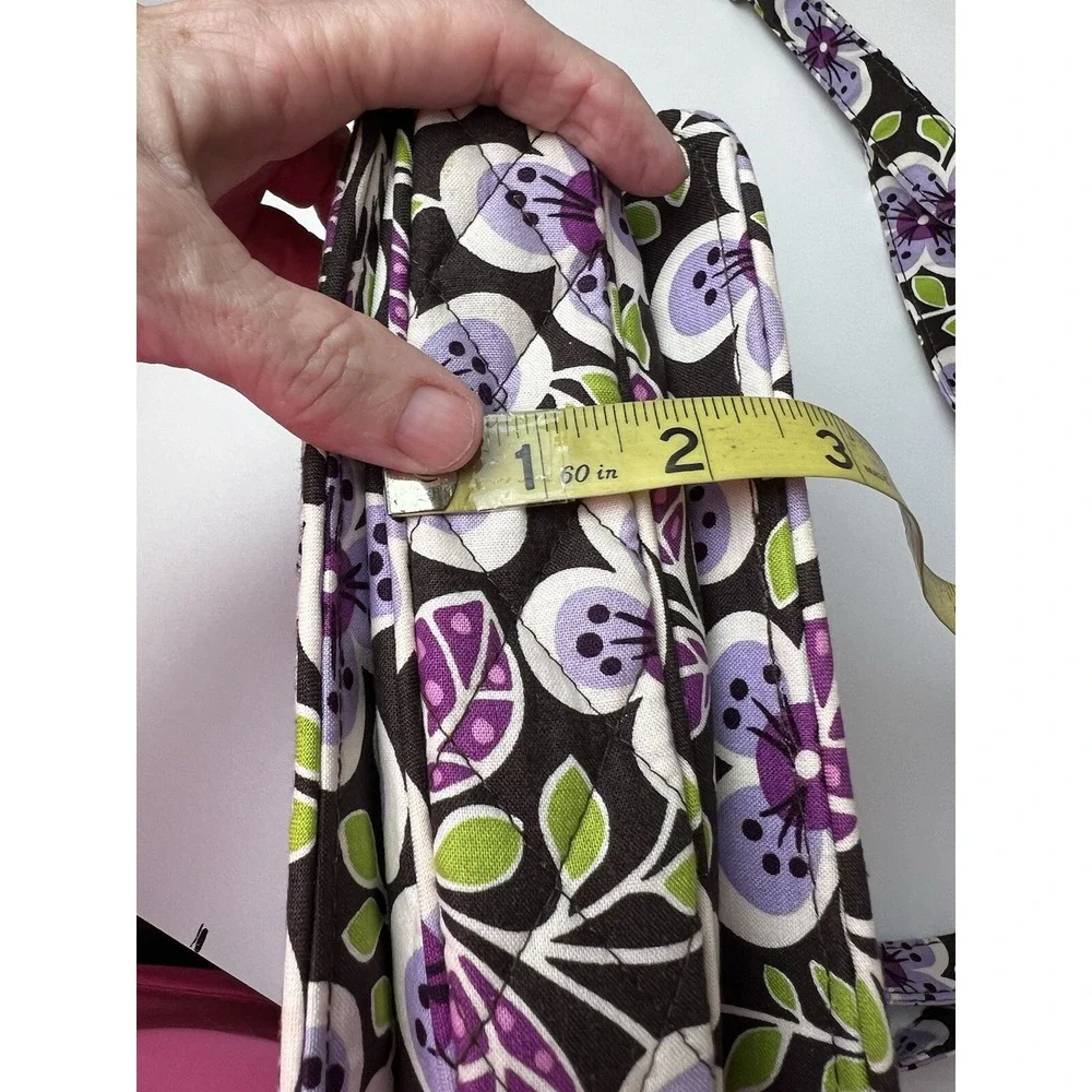 VERA BRADLEY Rachel CROSSBODY Small Size  BAG Purple/Green/Brown FLORAL